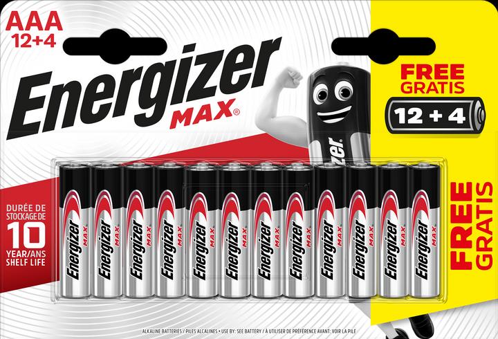 Energizer Max Alcalina (16 pz., AAA)