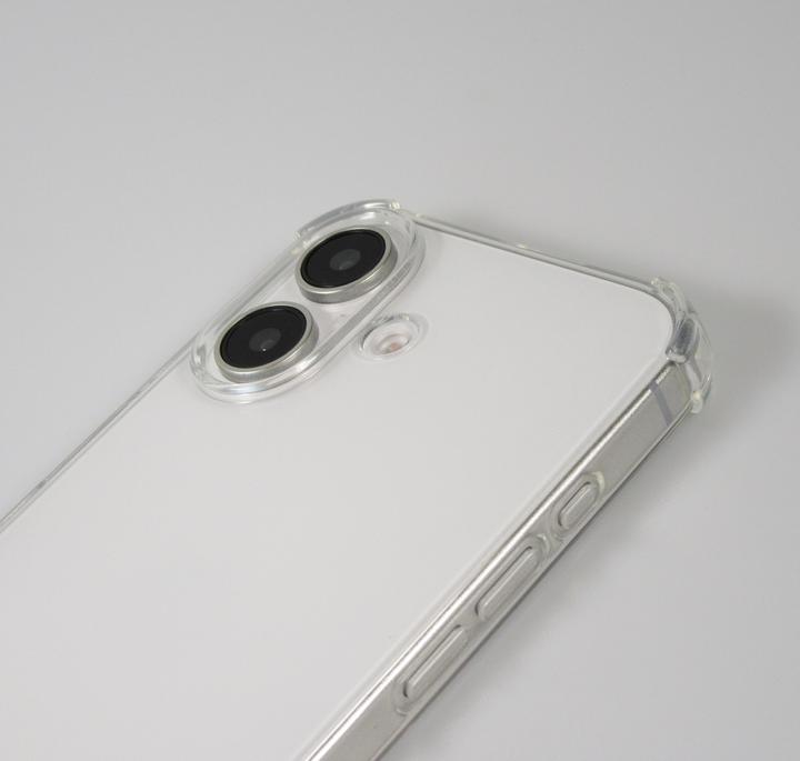 Produktbild PhoneLook Hülle Gummi transparent mit Seil blau (Apple iPhone 16 Plus)