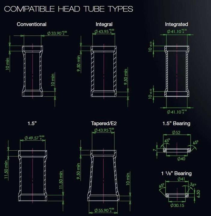 Image du produit Hope PICK'N'MIX Standard 1.5" 1"1/8 Cuvette H