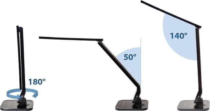 Image du produit tectake lampe de bureau, LED, dimmable, pliable, 14W