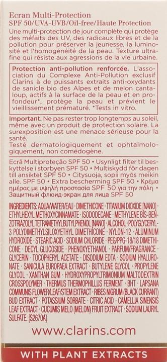 Produktbild Clarins UV Plus Ecran Multi-Protection (Sonnencreme, SPF 50, 30 ml, 58 g)