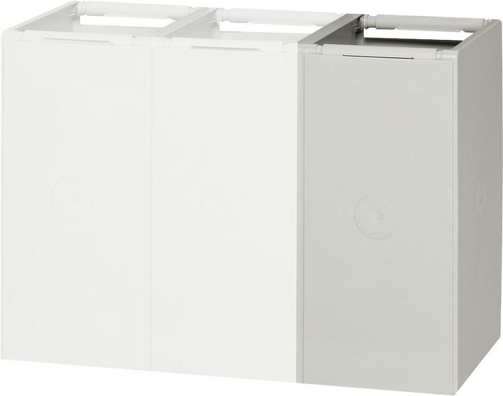 Produktbild VAR Kunststoff-Container, Inhalt 40 l, Ergänzungselement, lichtgrau, ohne Deckel, BxTxH 250x405x570 mm (40 l)