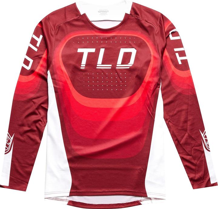 Troy Lee Designs Sprint Jersey, Reverb, race red, L (L)