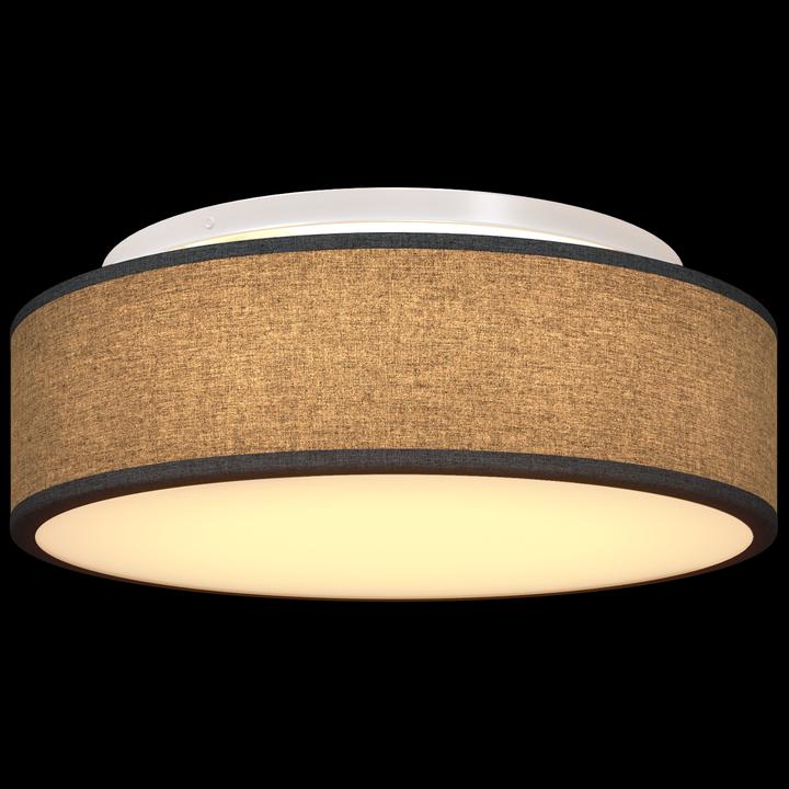 Actual product image VidaXL Deckenlichter Flush Mount Schwarz Ø 38 cm Stoff E27 (E27)