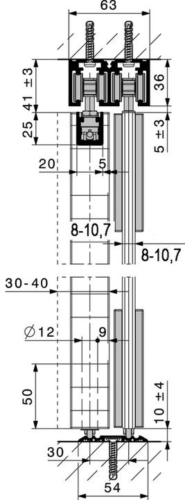 Actual product image HAWA Sliding door fittings -Ordena