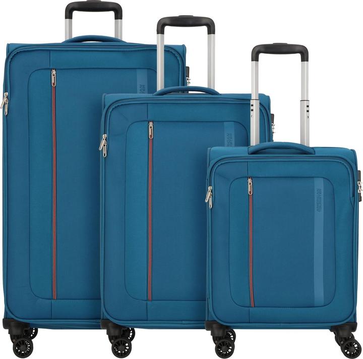 American Tourister Blazing Ride 4 Rollen Kofferset 3-teilig mit Dehnfalte (211 l, XL (ab 115l))