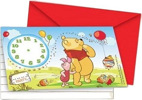 Immagine prodotto Winnie the Pooh Inviti per maialino (confezione da 6) (6 pz.)