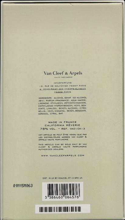Actual product image Van Cleef and Arpels California Rêverie (Eau de parfum, 75 ml)