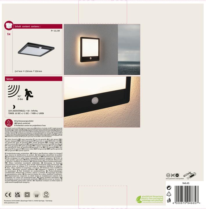 Produktbild Paulmann Panel Lamina (1100 lm, IP44)