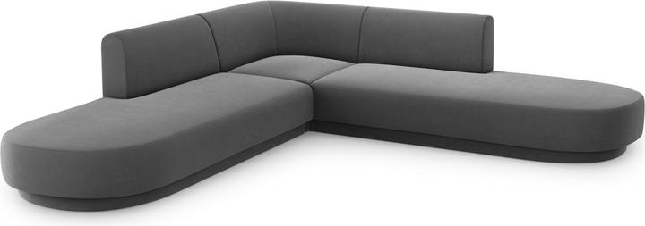 Actual product image Micadoni Boucle Symmetrical Corner Sofa, "Miley", 5 Seats, 248x248x70Made in Europe (Corner sofa)