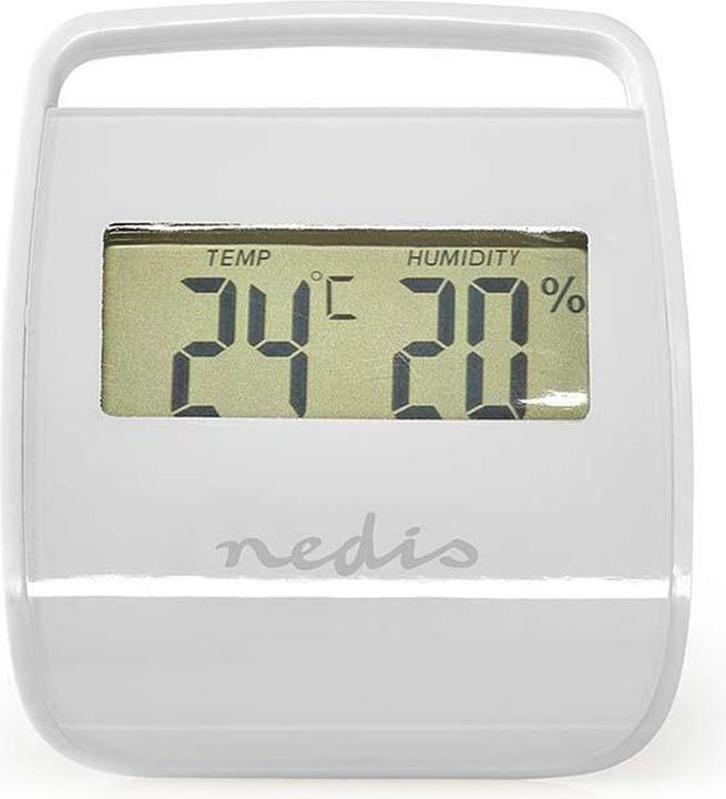 Produktbild Nedis Digitales Thermometer | Innenbereich | Raumtemperatut | Raumfeuchtigkeit | Weiss