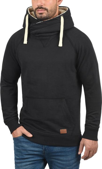Actual product image Blend Sales Teddy Men's Hoodie Hooded Sweatshirt Jumper With Teddy Fleece With Cross-Over Collar Wit (M)