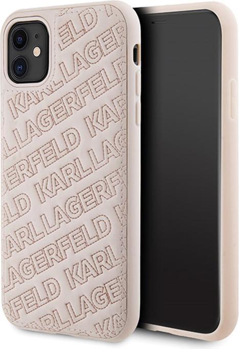 Image du produit Karl Lagerfeld KLHCN61PQKPMP iPhone 11 / Xr 6.1" różowy/pink hardcase Motif K matelassé (Apple iPhone XR, Apple iPhone 11)