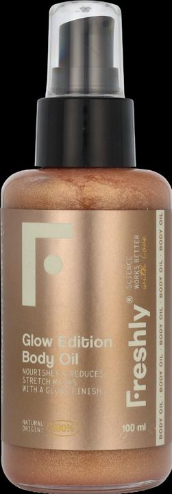 Immagine prodotto Freshly Cosmetics Illuminatore naturale per il corpo con olio per il corpo Golden Glow Edition 100ml (Olio corpo, 100 ml)