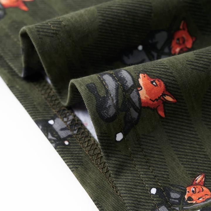 Produktbild VidaXL Kinderpyjama mit Langen Ärmeln Khaki 92,Material: 100 (92)