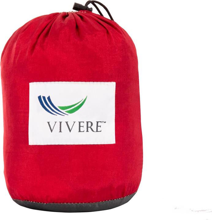 Actual product image Vivere Double Hammock Parachute Hammock Red/Grey (181 kg)