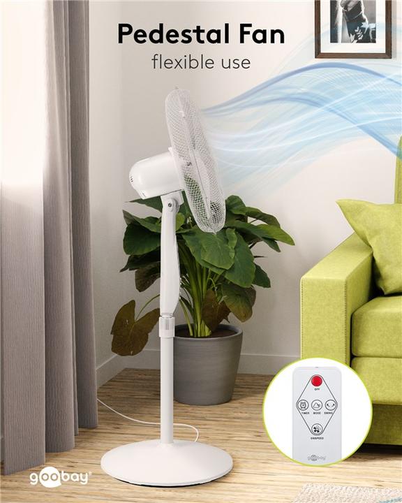 Produktbild Goobay 40,60cm (16") Standventilator mit Fernbedienung & Timer (58 dB)