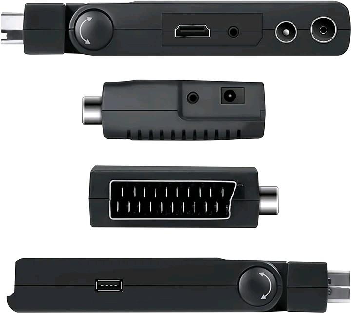Actual product image Diprogress DPT 202SB Decoder Scart Stick DVBT2 HEVC MAIN 10 RCU (DVB-T2)