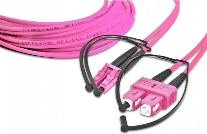 Lightwin Cavo patch in fibra ottica LC-SC, multimodale, OM4, 7m (7.70 m)