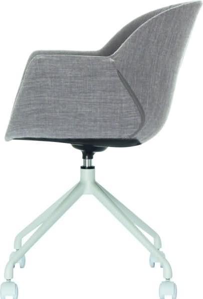 Actual product image Paperflow 2 shell chairs GANT CHGANTX2.13.02 grey fabric