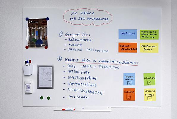 Produktbild Rocada Skinwhiteboard, lackierte Oberfläche, matt-weiss (100 x 200 cm)