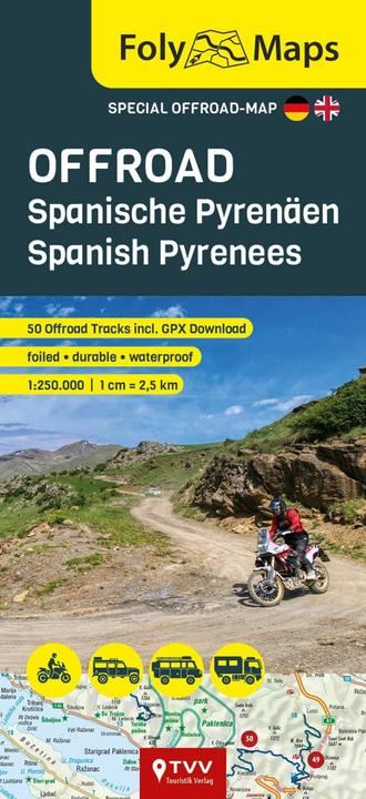 Produktbild FolyMaps OFFROAD Spanische Pyrenäen 1:250 000