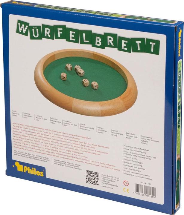 Actual product image Philos Dice board with dice