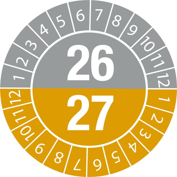 Produktbild Brady Prüfplaketten 26/27 Durchmesser 35 B-7541