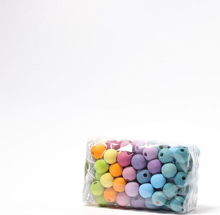 Produktbild Grimm's 120 Kleine Pastell Holzperlen (120 Teile)