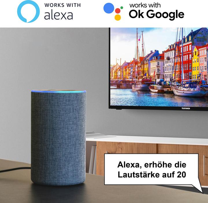 Produktbild Telefunken XF32SN550SD 32 Zoll Fernseher / Smart TV (Full HD, HDR, Triple-Tuner, DVD-Player) - Inkl. (32", LED, Full HD, 2023)
