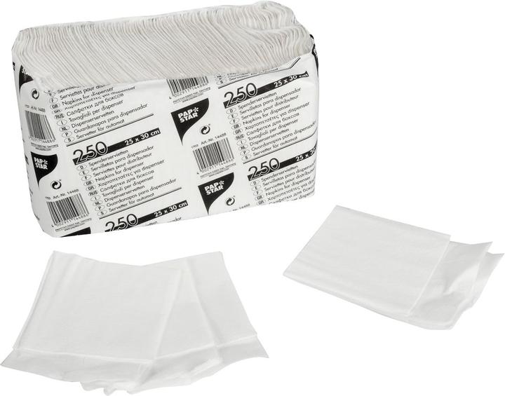 Actual product image Papstar Spenderservietten (250 x, 25 x 30 cm)