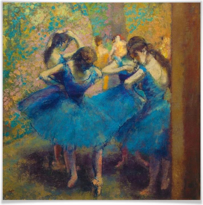 Produktbild Trenddeko Degas - Die blauen Tänzerinnen (100 x 100 cm)