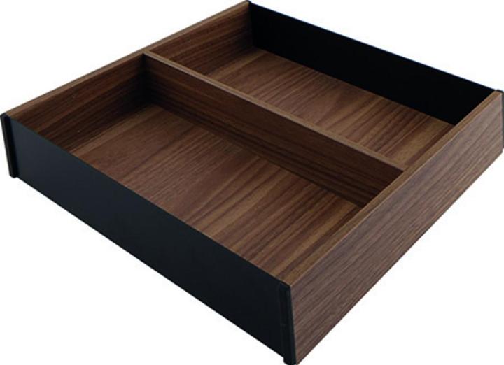 Actual product image Blum Ambia-Line kitchen frame cutlery tray 273x242x50mm, Nebraska oak steel