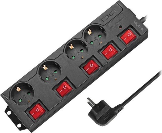 Produktbild LogiLink Steckdosenleiste (4 x, CEE 7/3, 1.50 m)