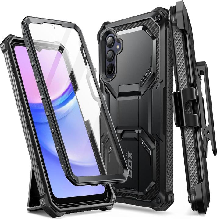 Produktbild i-Blason IBLSN ArmorBox Supcase Hülle für Samsung Galaxy A15 4G / 5G – Schwarz (Samsung Galaxy A15, Samsung Galaxy A15 5G)