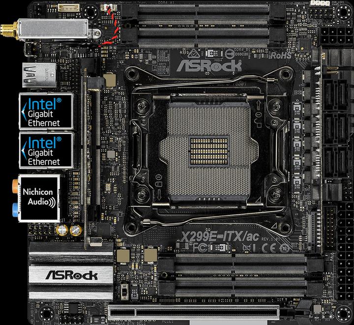 AsRock X299e-Itx/Ac (LGA 2066, Intel X299, Mini-ITX)
