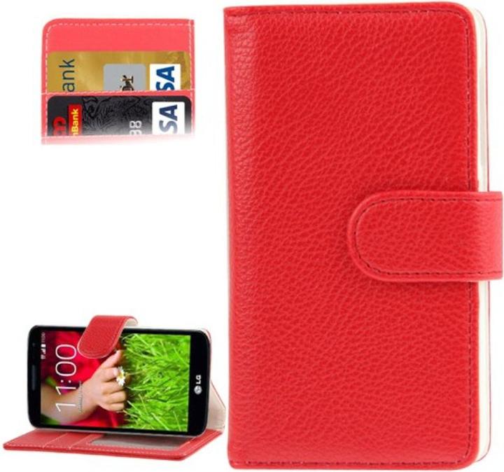 Produktbild König Design Schutzhülle Handyhülle Tasche für LG G2 mini quer Rot (LG G2 Mini)