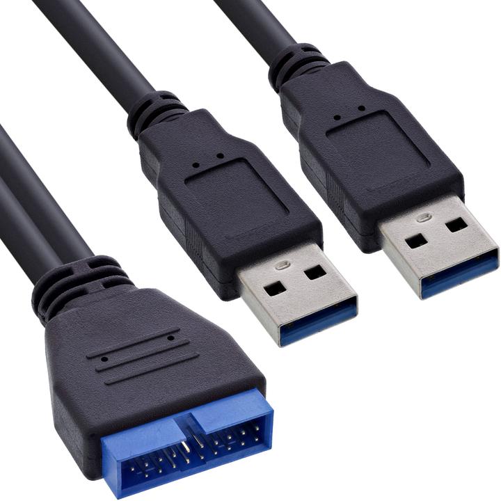 Actual product image InLine USB 3.0 adapter cable (0.40 m)