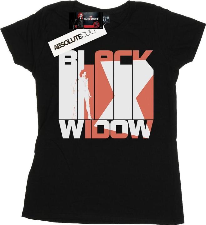 Black Widow Film Bars Logo Baumwolle TShirt (M)