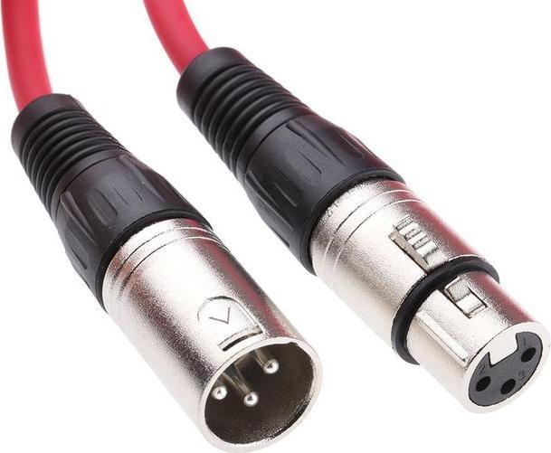 Image du produit Rs Pro Câble XLR mâle/femelle rouge 20m (0.21 m, XLR)
