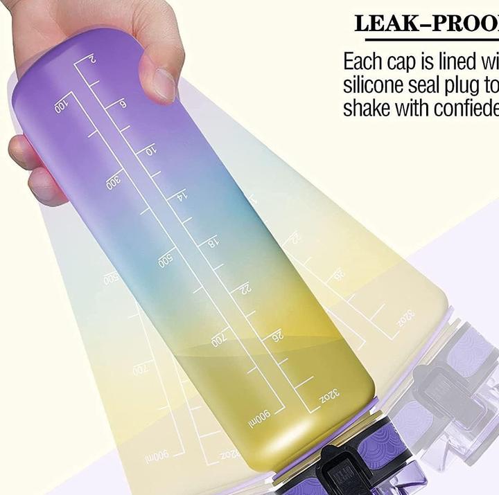 Image du produit ASMI Gourde anti-fuite avec design dégradé 1000 ml (1 l)