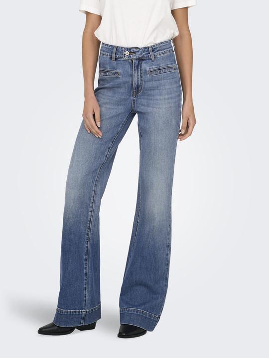 Actual product image Only ONLJUICY Hohe Taille Weiter Beinschnitt Jeans Jeans mit weitem Bein (W27/L32)