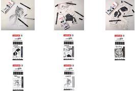 Image du produit Uni-ball Fineliner PIN ""Sketching"" PF, jeu de 5 encres pigmentées résistantes à l'eau, monture métallique. (Noir, 5 x)