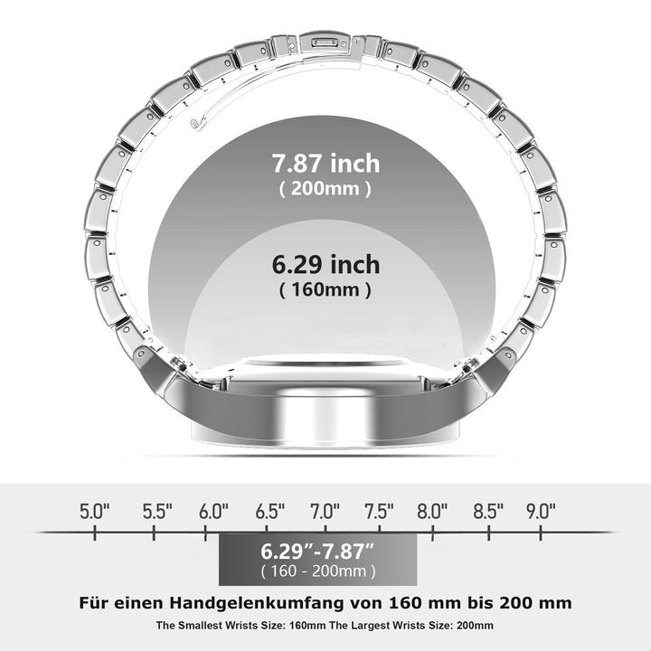 Nährwerte und Zutaten Pedea Titan Uhrenarmband (20 mm, Titan)