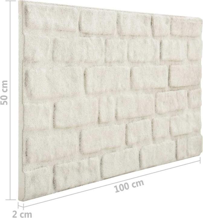 Weiss mit Backstein-Design