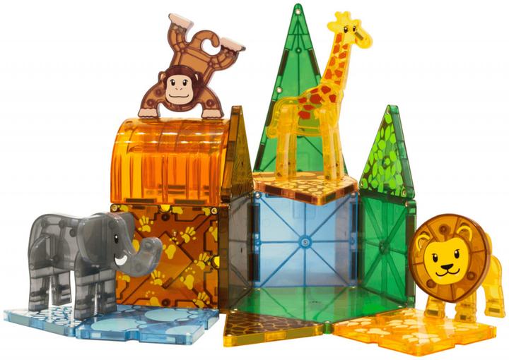 Productafbeelding Magna-Tiles Jungle Dieren Set (25 stuks)