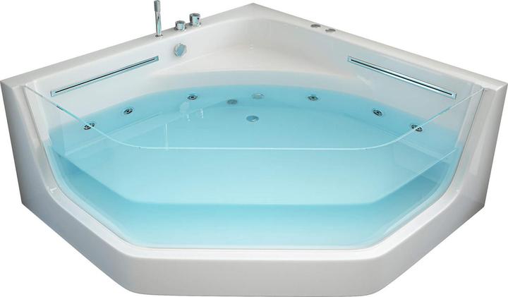 Actual product image Home Deluxe Whirlpool bath INFINITY XL coloured light therapy - 150x150x55cm (150 cm, 150 cm)