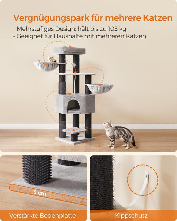 Productafbeelding Feandrea Krabpaal met zelfverwarmende dekens (160 cm, Duifgrijs)