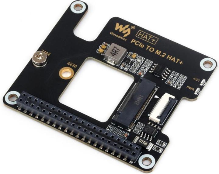 Produktbild WaveShare PCIe auf M.2 HAT SSD Adapter für Raspberry Pi 5