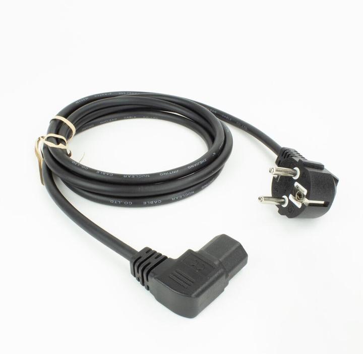 Produktbild Powercord mains connector CEE7/7 male (angled) - C15 (angled left) (2 m)